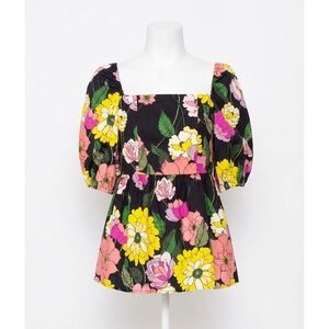 NEW JOHNNY WAS marisol blouse in multi (yellow, pink, green tones)
